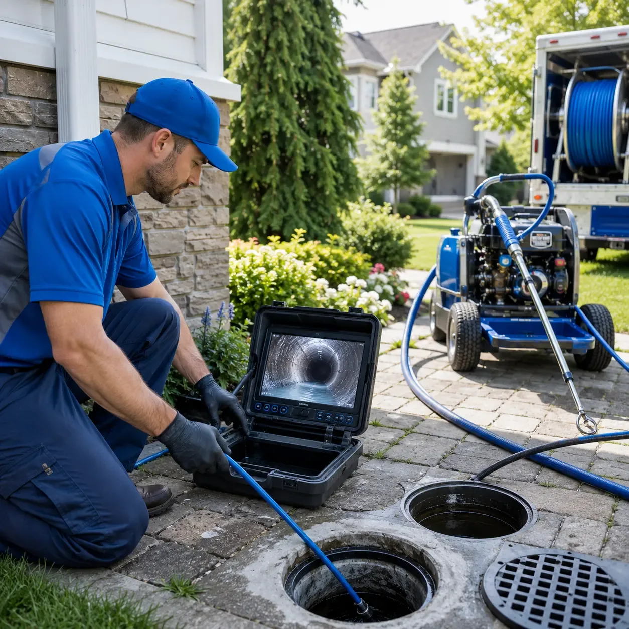 Outdoor drain cleaning professionals serving Canton, KS