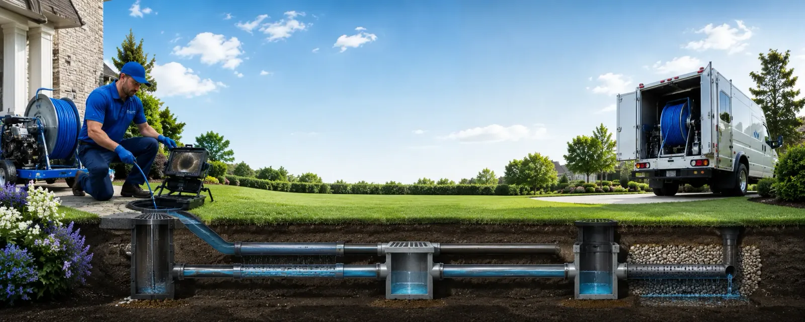 Outdoor drain cleaning information for Canton, KS